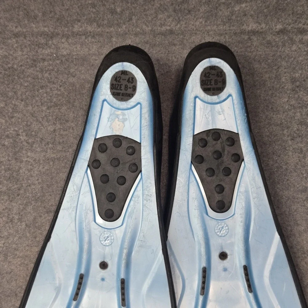 Body Glove Flow Blue & Black Snorkeling Diving Fins, Size ML 42-43  8-9 with bag